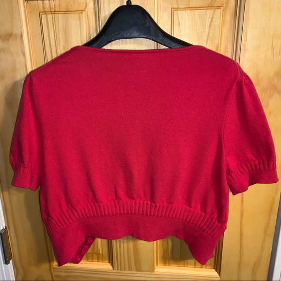 The Limited Pink Cropped Cardigan Sweater Shrug - Picture 3 of 6